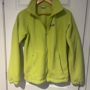 Columbia Bright Green Fleece Jacket